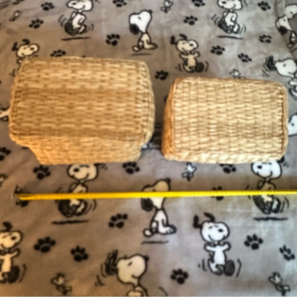 IKEA Natural Woven storage Baskets Set of 2
